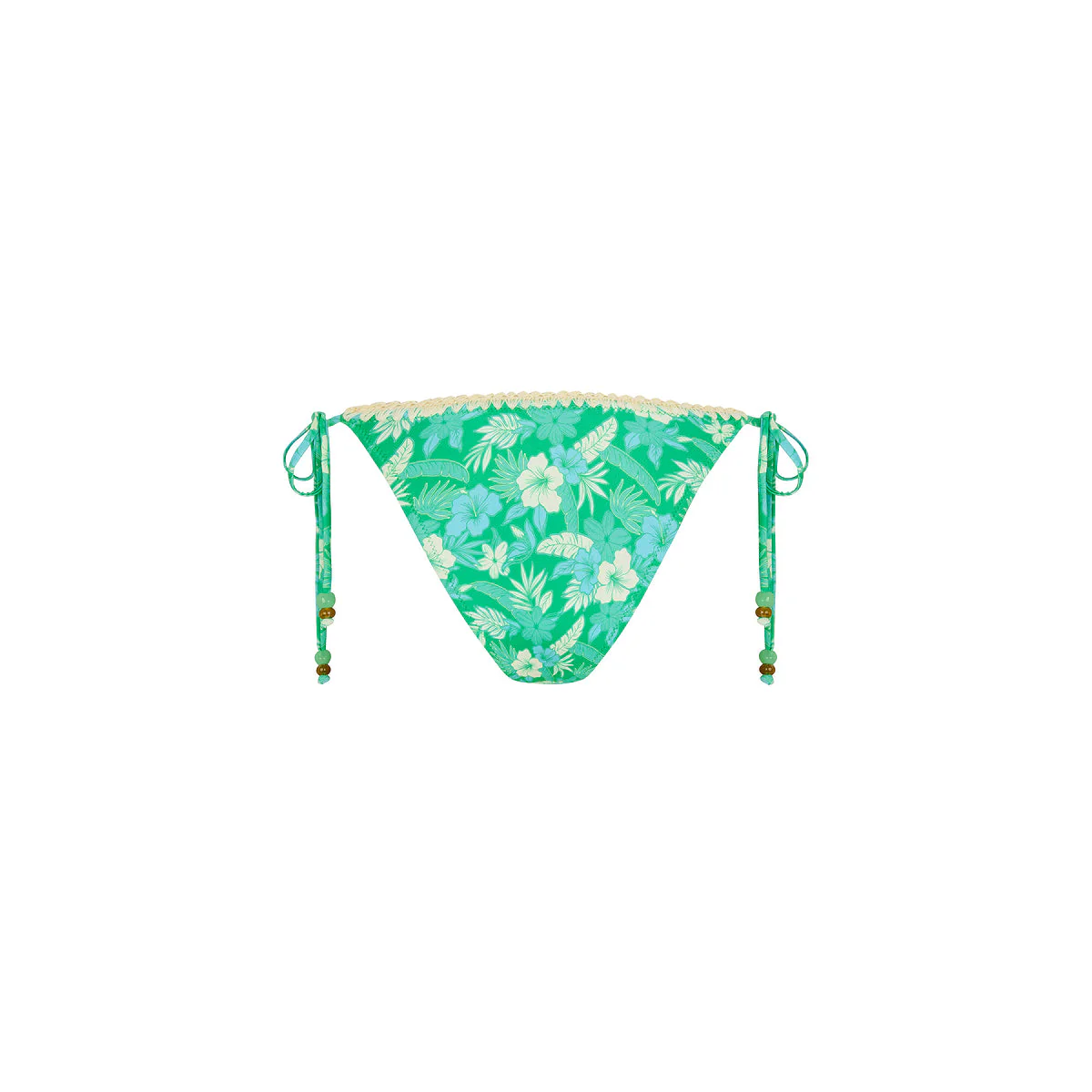 Crochet Dipped Cheeky Tie Bikini Bottom - Barefoot Breeze - Image 10