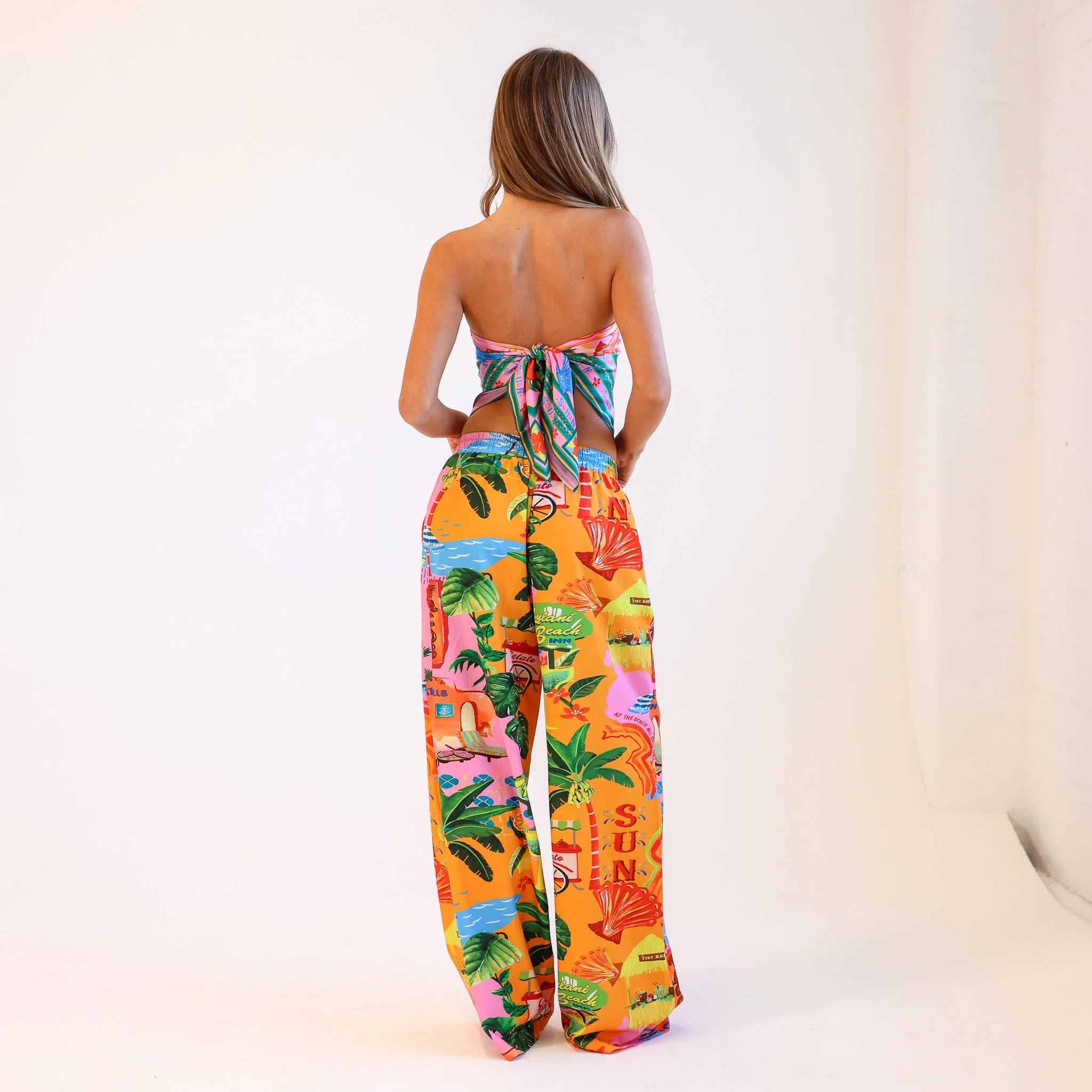 Drawstring Summer Pants - Sunlit Spritz - Image 5