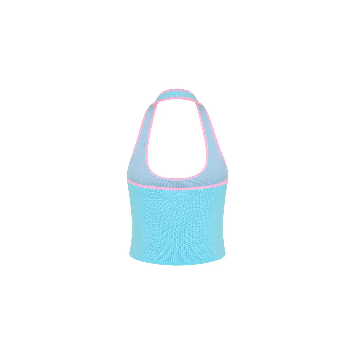 Knit Halter Tank Top - Island Sky - Image 10