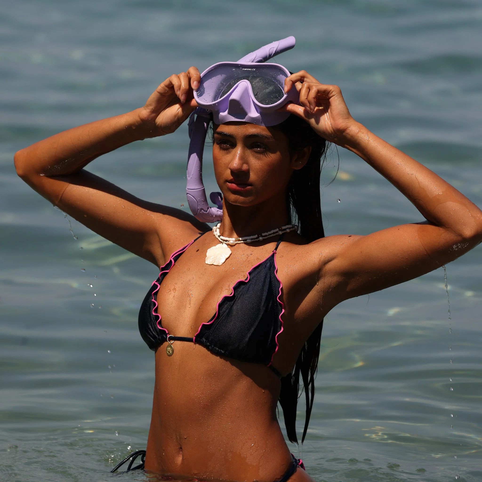 Lettuce Edge Bralette Bikini Top - Mystic Moon - Image 4