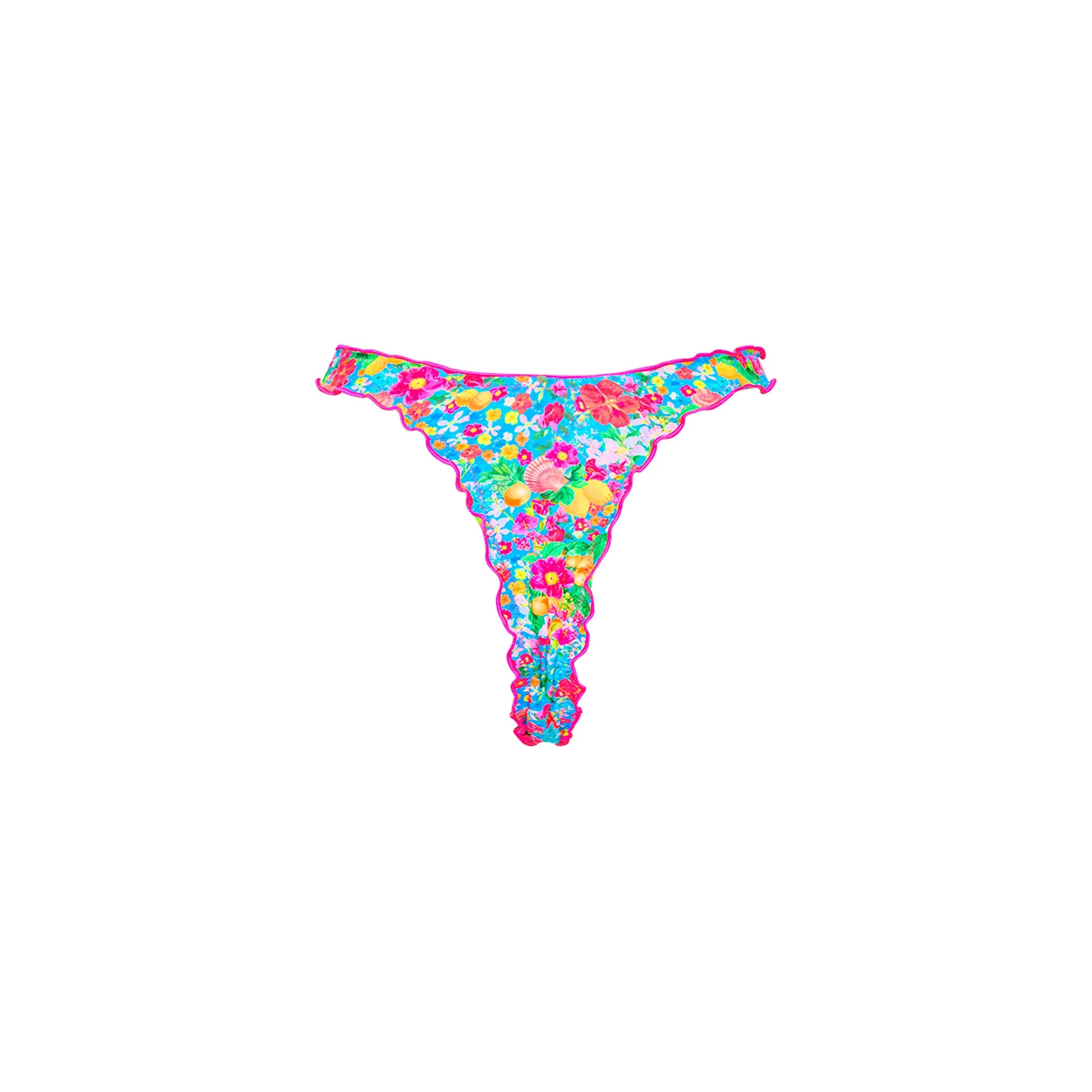 Lettuce Edge Thong Bikini Bottom - Mermaid Garden - Image 14