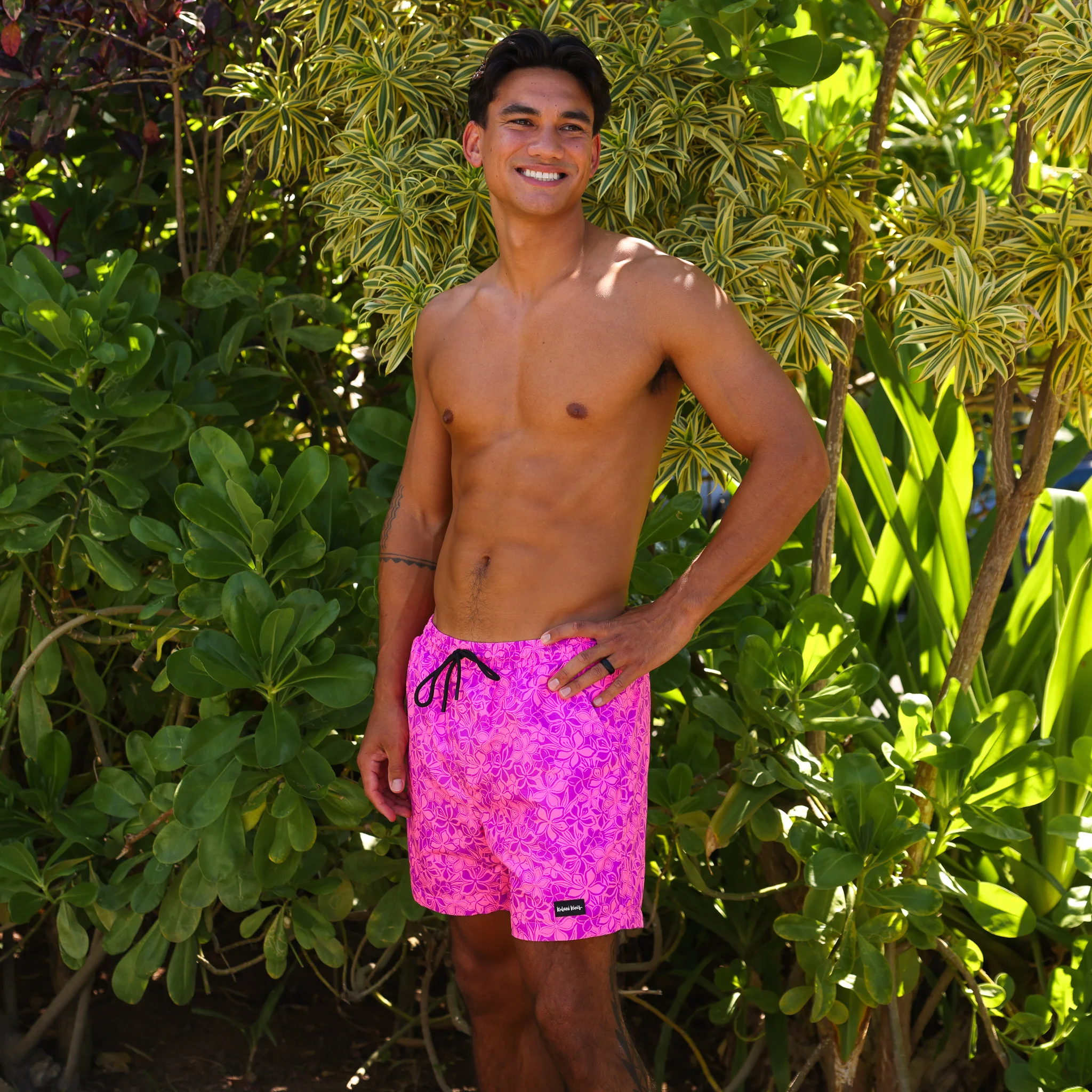 Men's Swim Trunks - Bubble Berry - Image 3