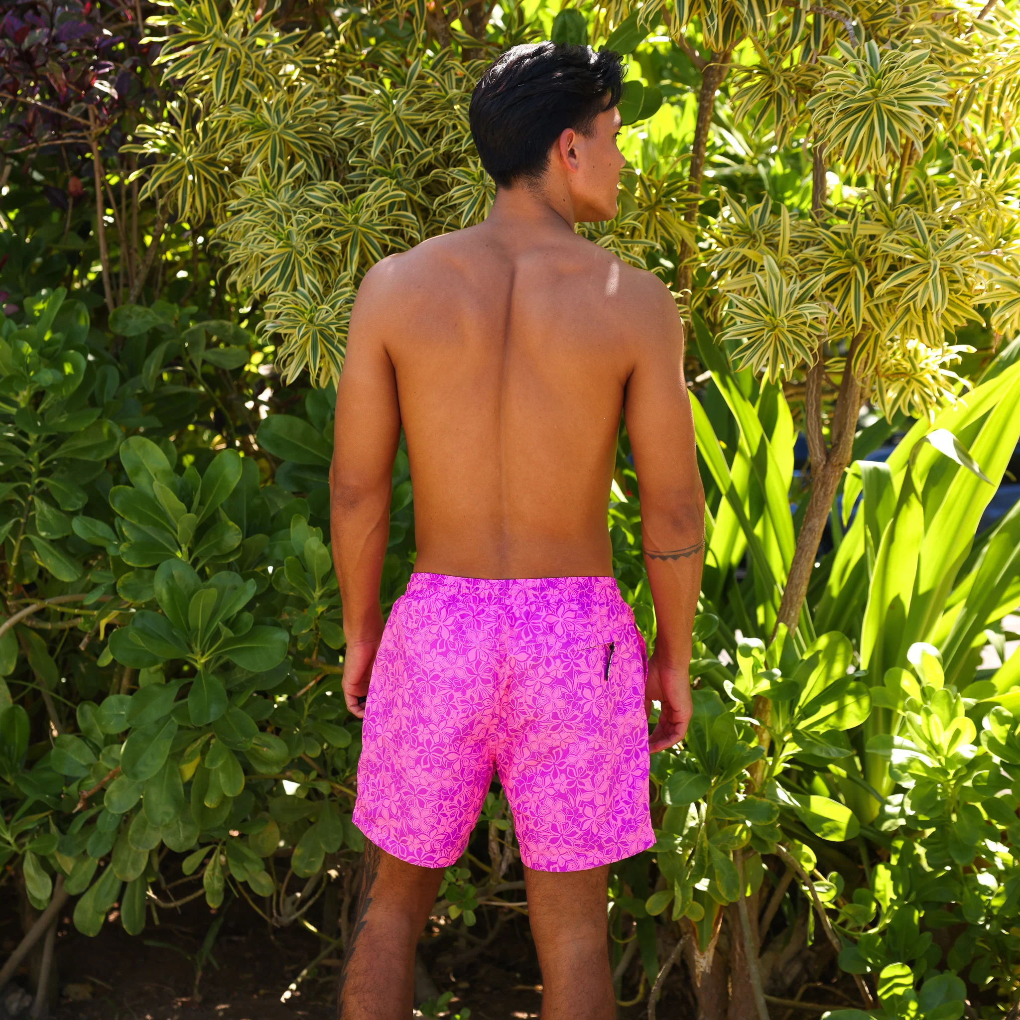Men's Swim Trunks - Bubble Berry - Image 9