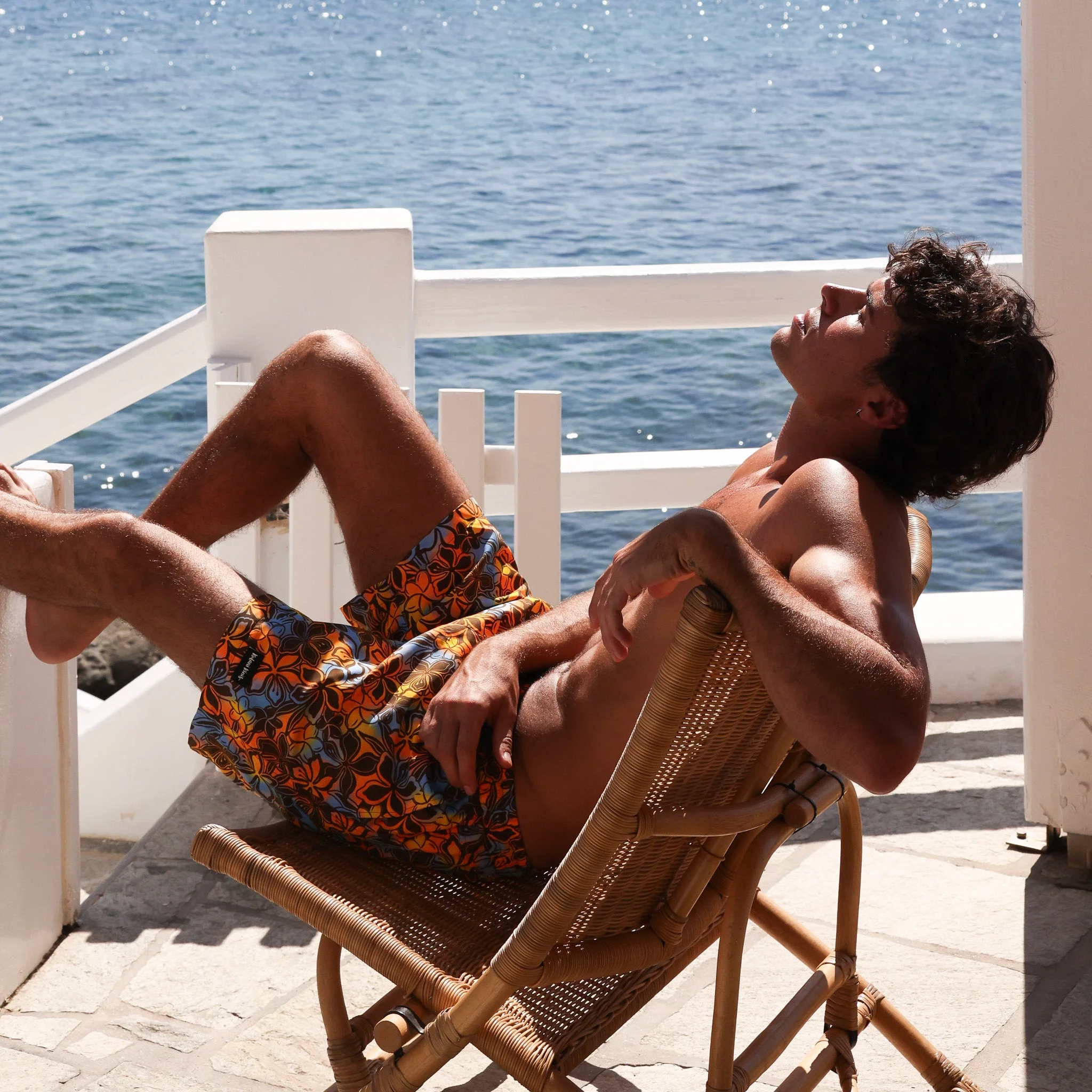 Men's Swim Trunks - Frangipani Fizz - Image 5