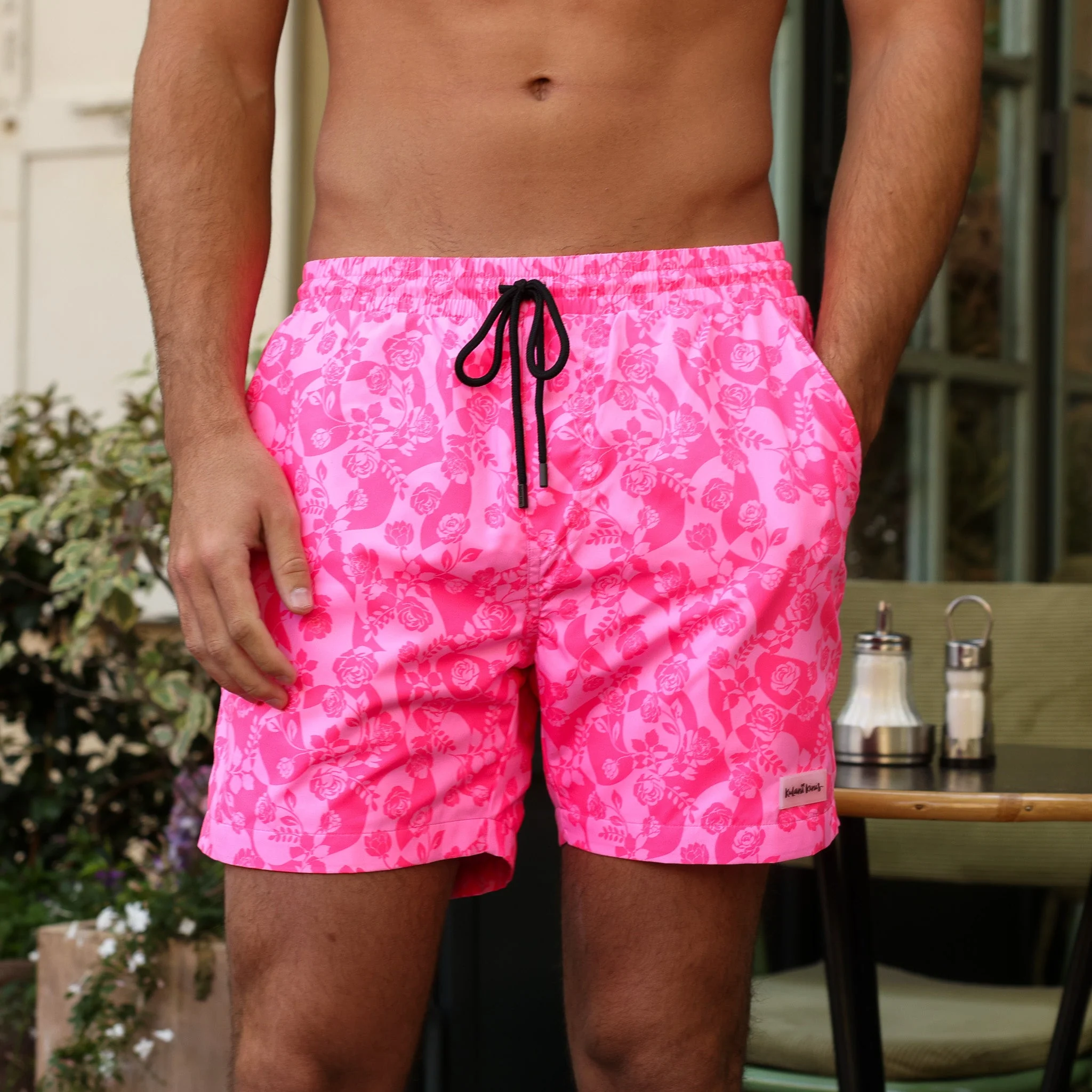 Men's Swim Trunks - Hearts Collide - Image 4
