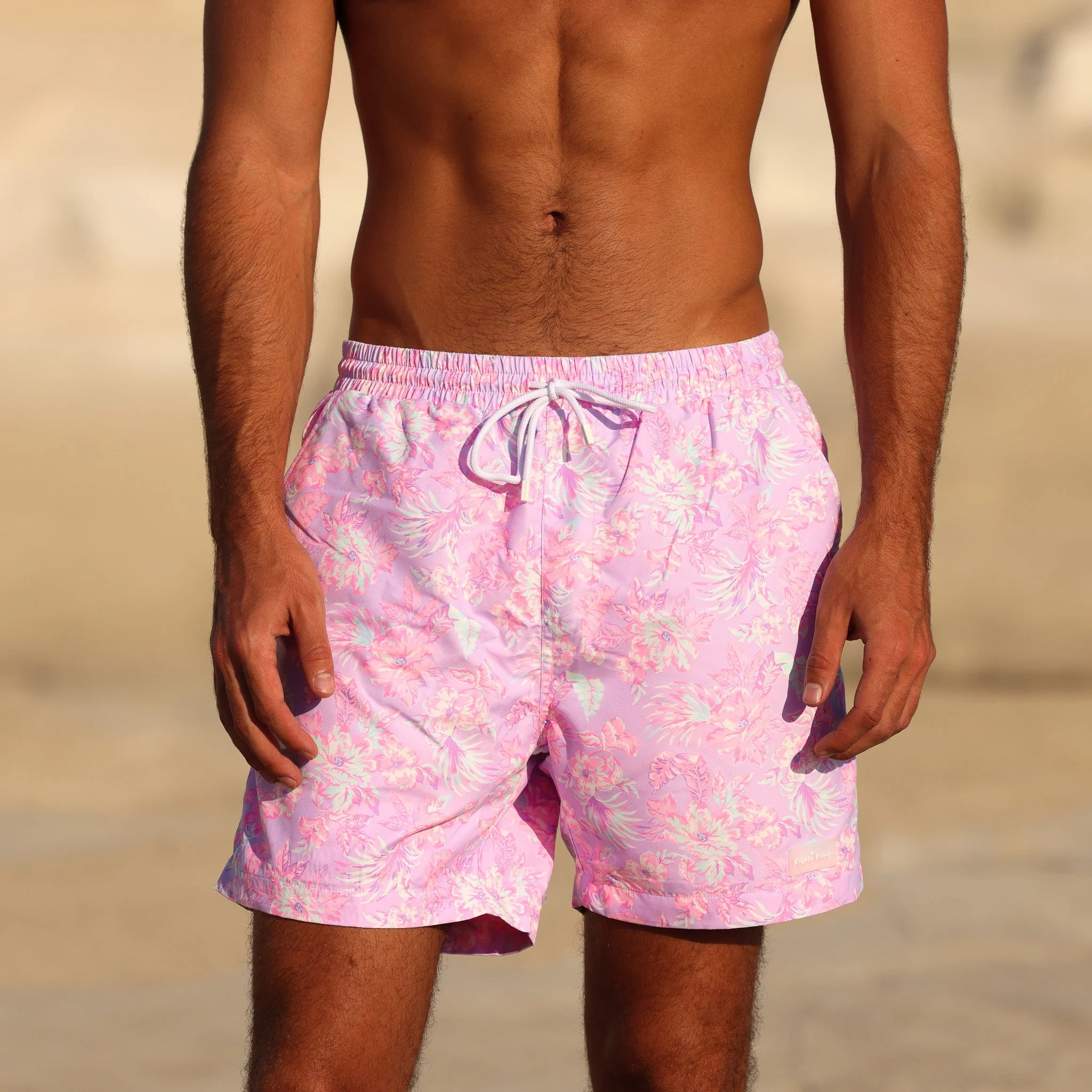 Men's Swim Trunks - Lilac Love - Image 3