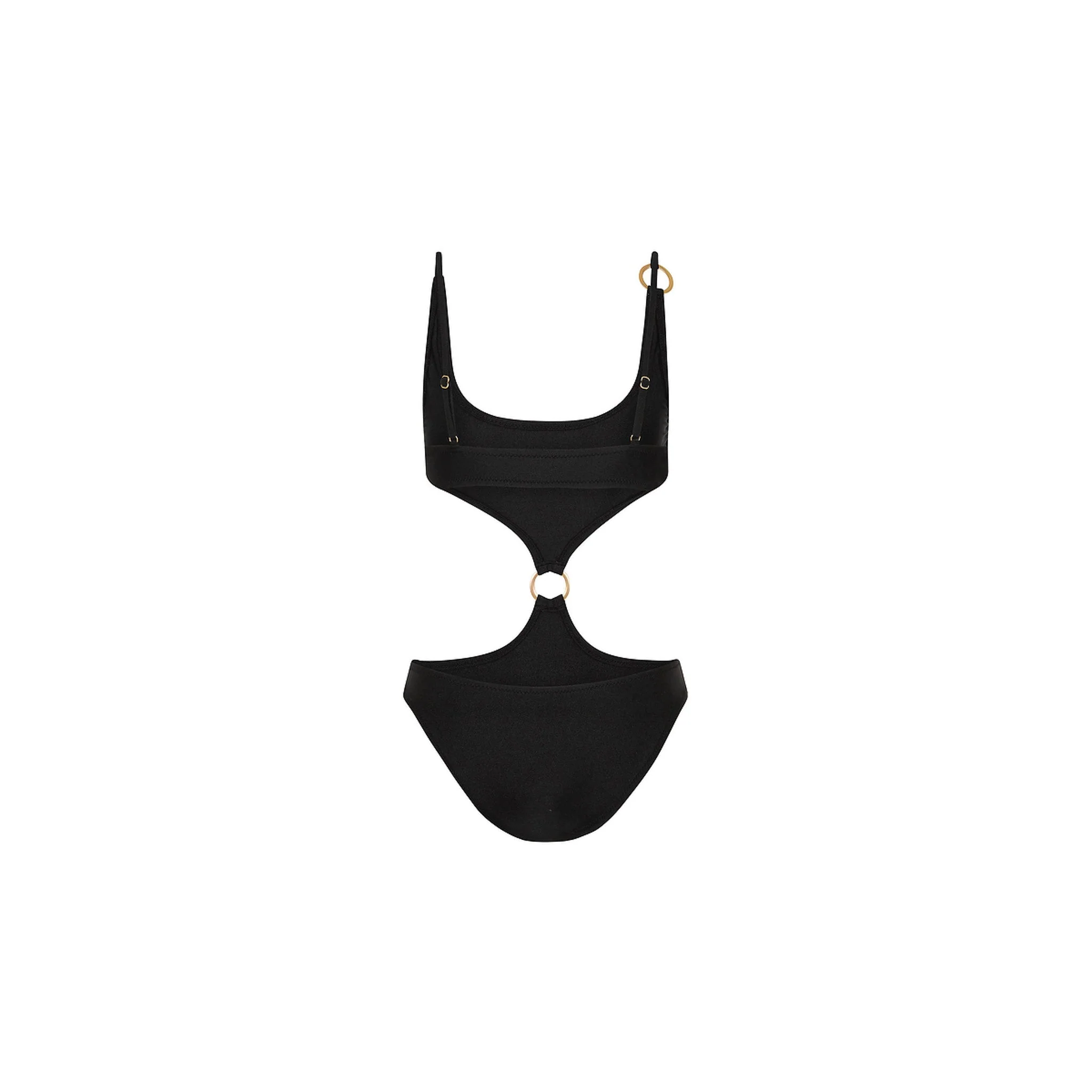 Retro Ring Cheeky One Piece - Twilight Black - Image 8