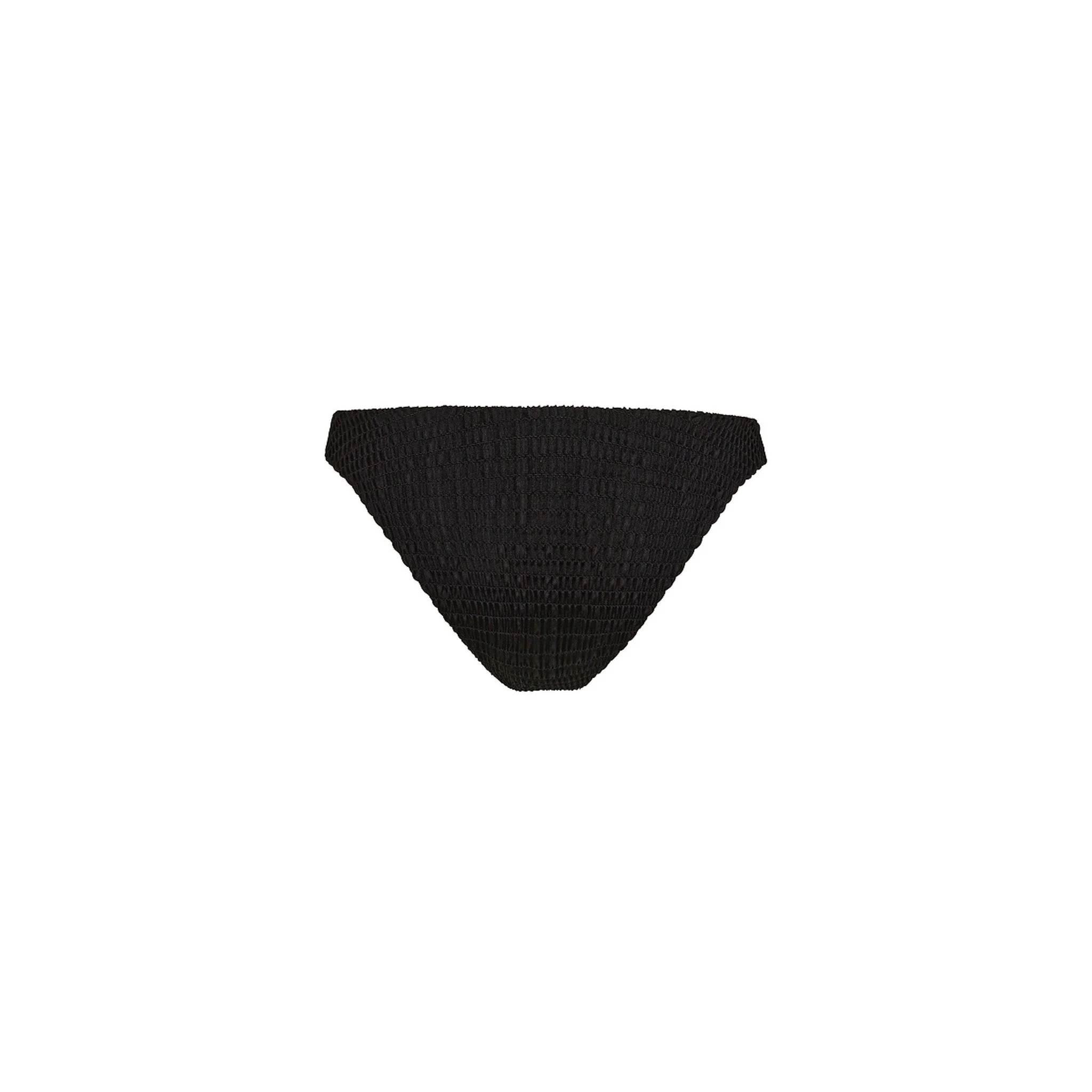Shirred Minimal Full Coverage Bikini Bottom - Twilight Black - Image 10