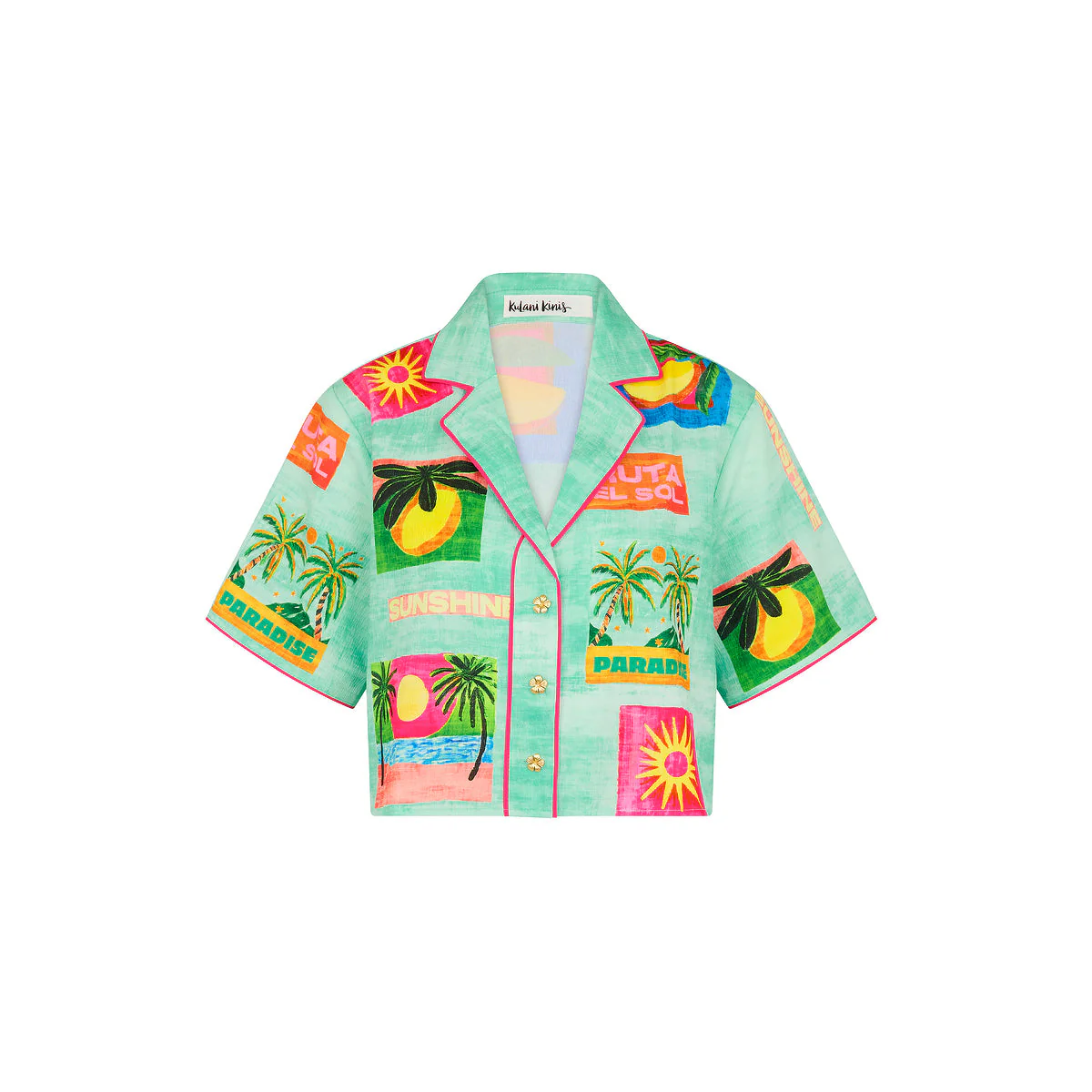 Short Sleeve Summer Shirt - Ocean Honey
